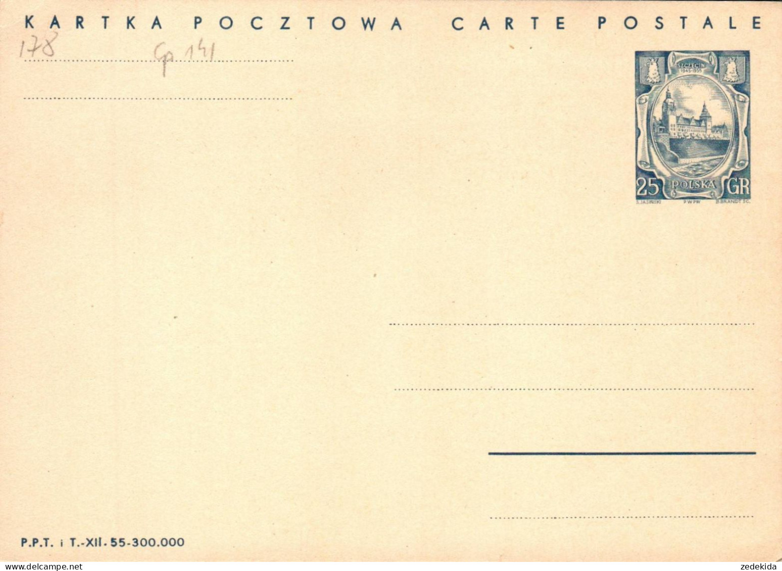 H2414 - Ganzsache Papeteria Pocztowa Polen - Stamped Stationery