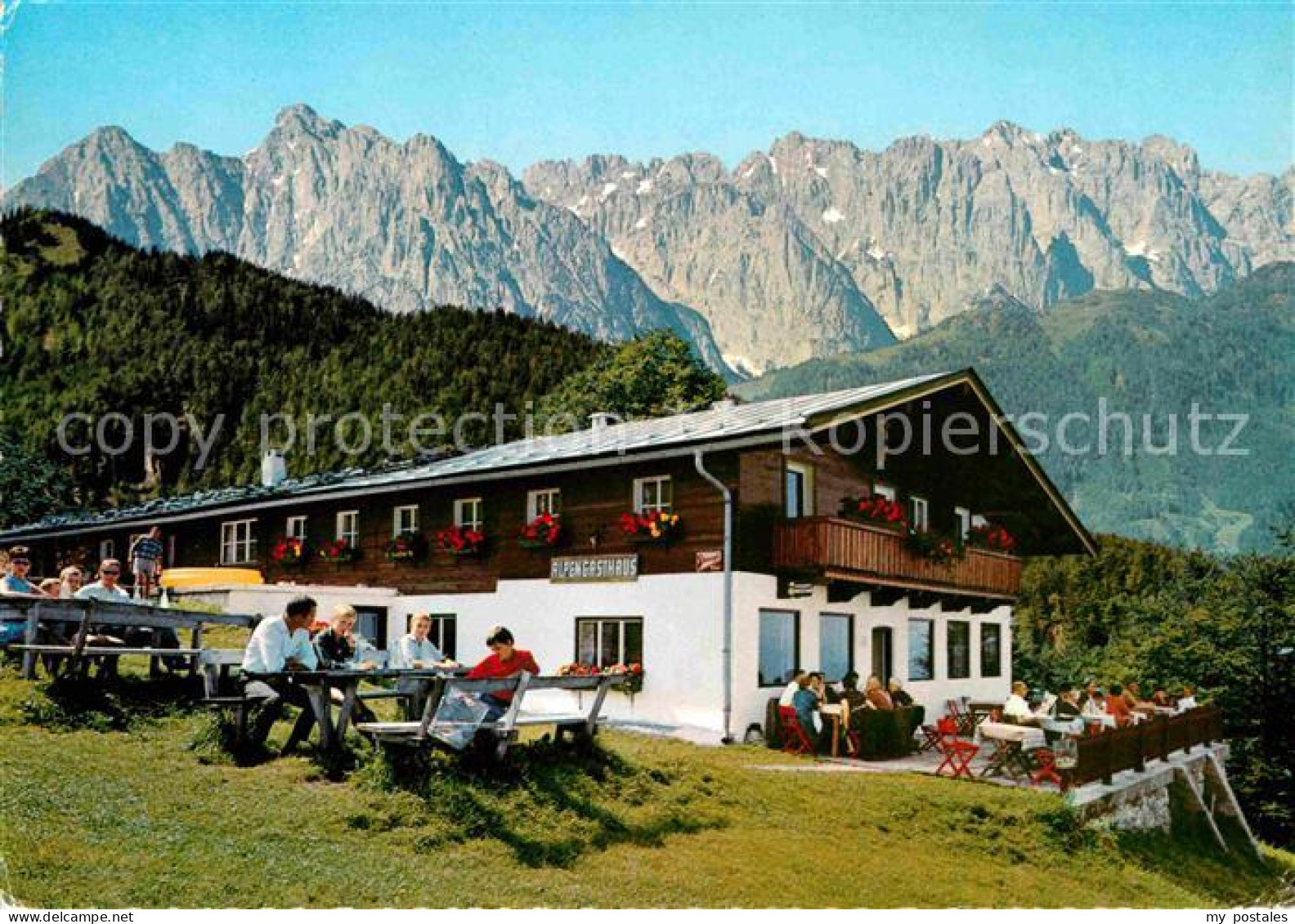 72700022 Koessen Tirol Alpengasthof Scheibenwald Berglift Kaisergebirge Koessen - Sonstige & Ohne Zuordnung