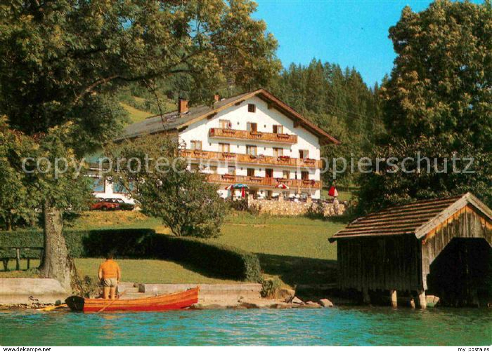 72700008 Zell Moos Gasthof Pension Dorferwirt Am See Bootshaus Mondsee Hausruckv - Sonstige & Ohne Zuordnung