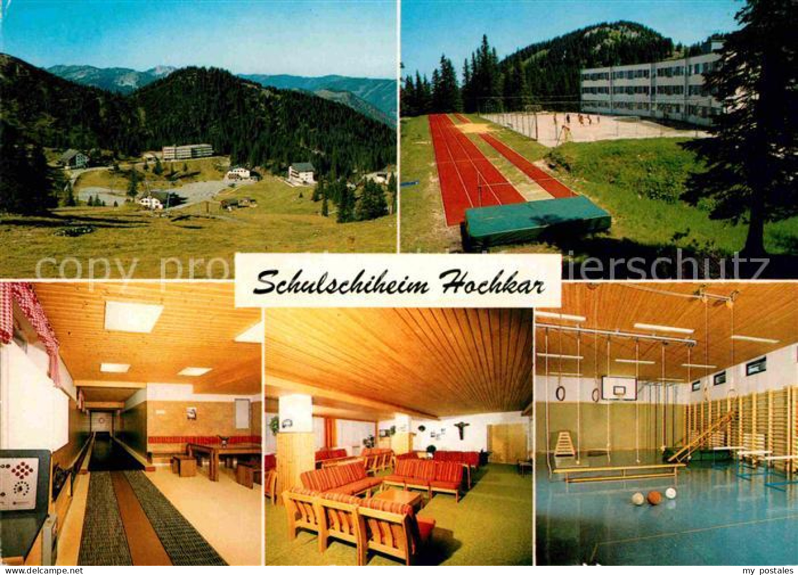72699926 Goestling Ybbs Schulschiheim Hochkar Leichtathletik Kegelbahn Turnhalle - Autres & Non Classés