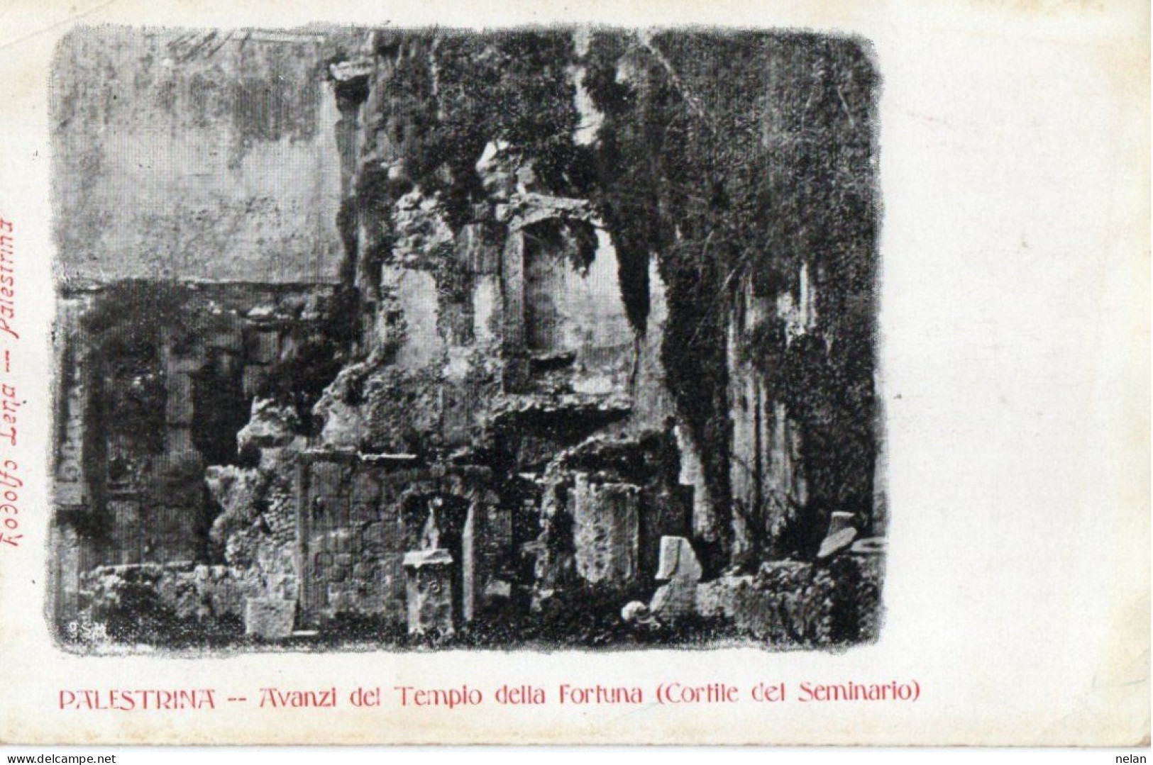 PALESTRINA - AVANZI DEL TEMPIO DELLA FORTUNA . CORTILLE DEL SEMINARIO - F.P. - Autres Monuments, édifices