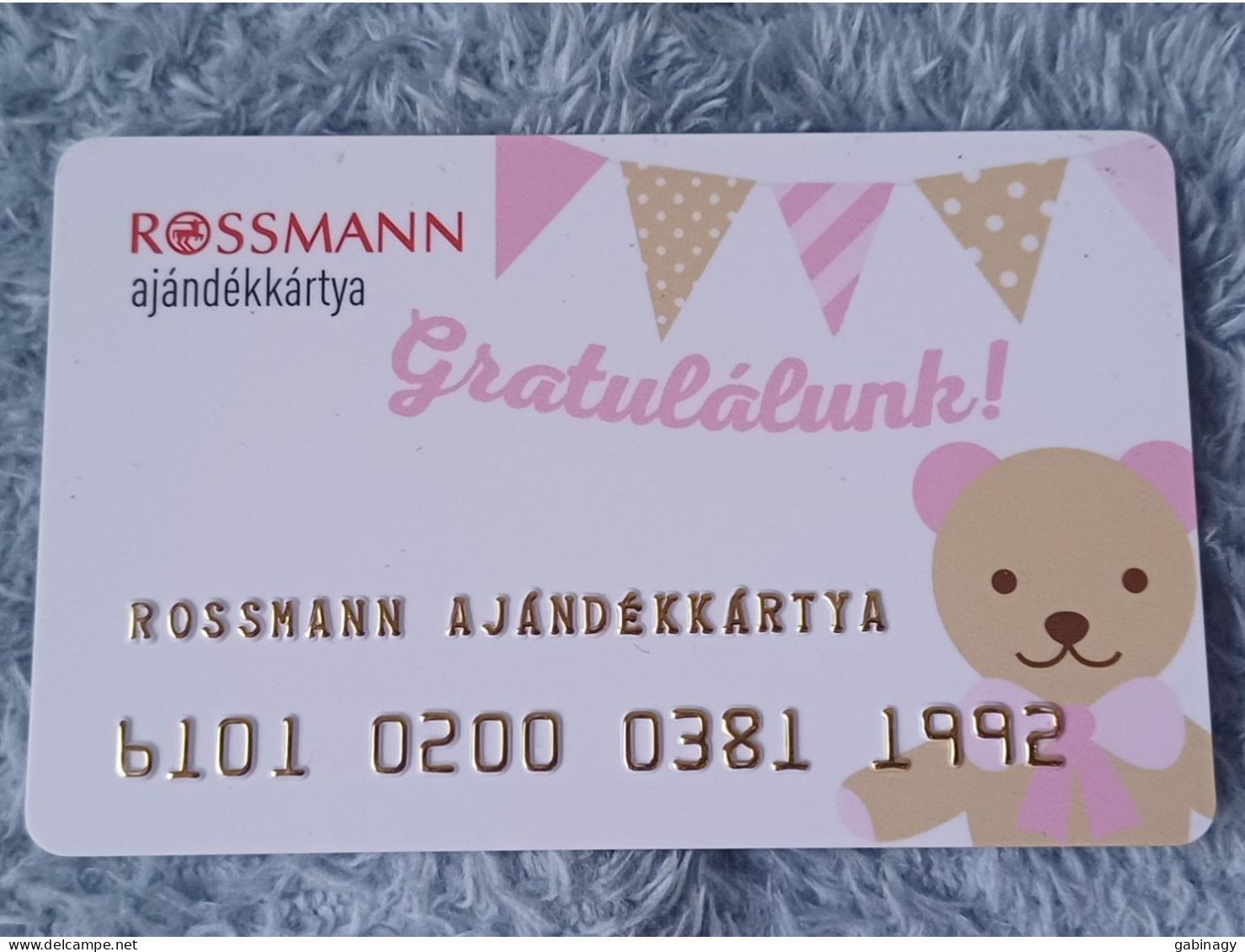 GIFT CARD - HUNGARY - ROSSMANN 05 - BEAR - Gift Cards