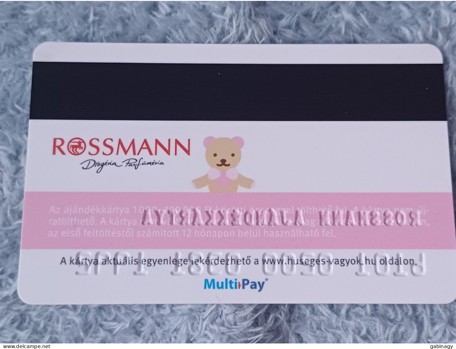 GIFT CARD - HUNGARY - ROSSMANN 05 - BEAR - Gift Cards