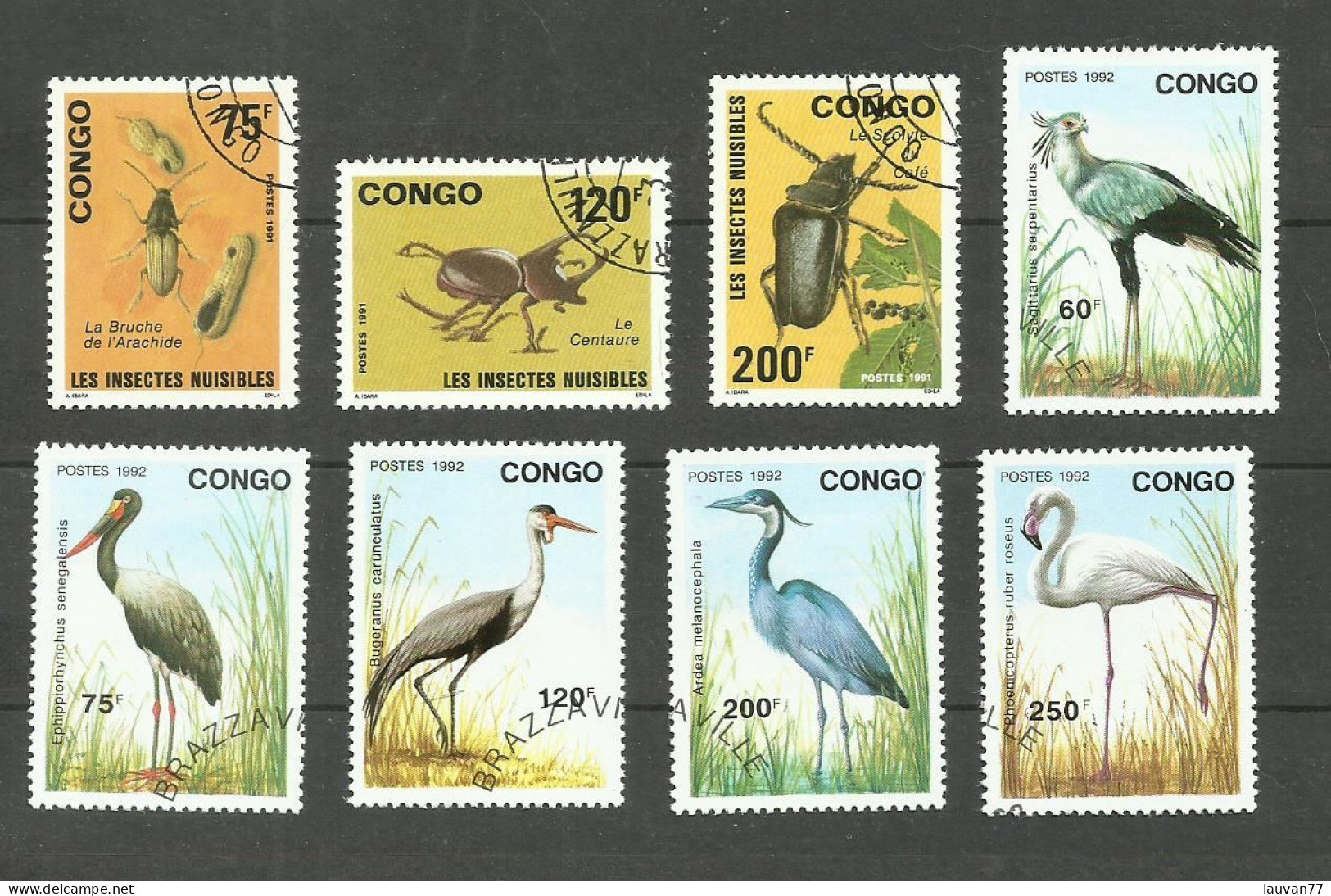 CONGO N°907 à 909, 958 à 962 Cote 4.80€ - Used