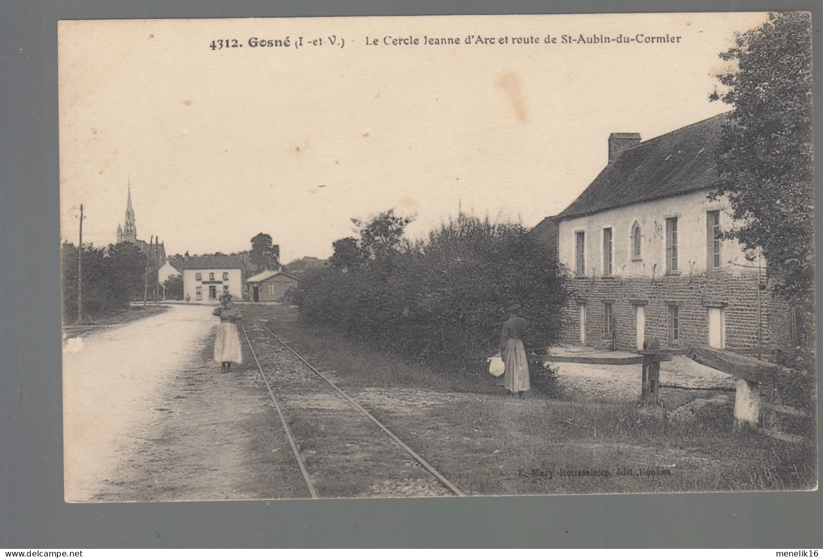 CP - 35 - Gosné - Cercle Jeanne D'Arc - Route De Saint-André-du-Cormier - Andere & Zonder Classificatie