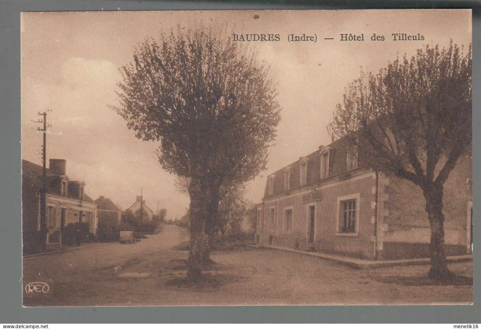 CP - 36 - Baudres - Hôtel Des Tilleuls - Other & Unclassified