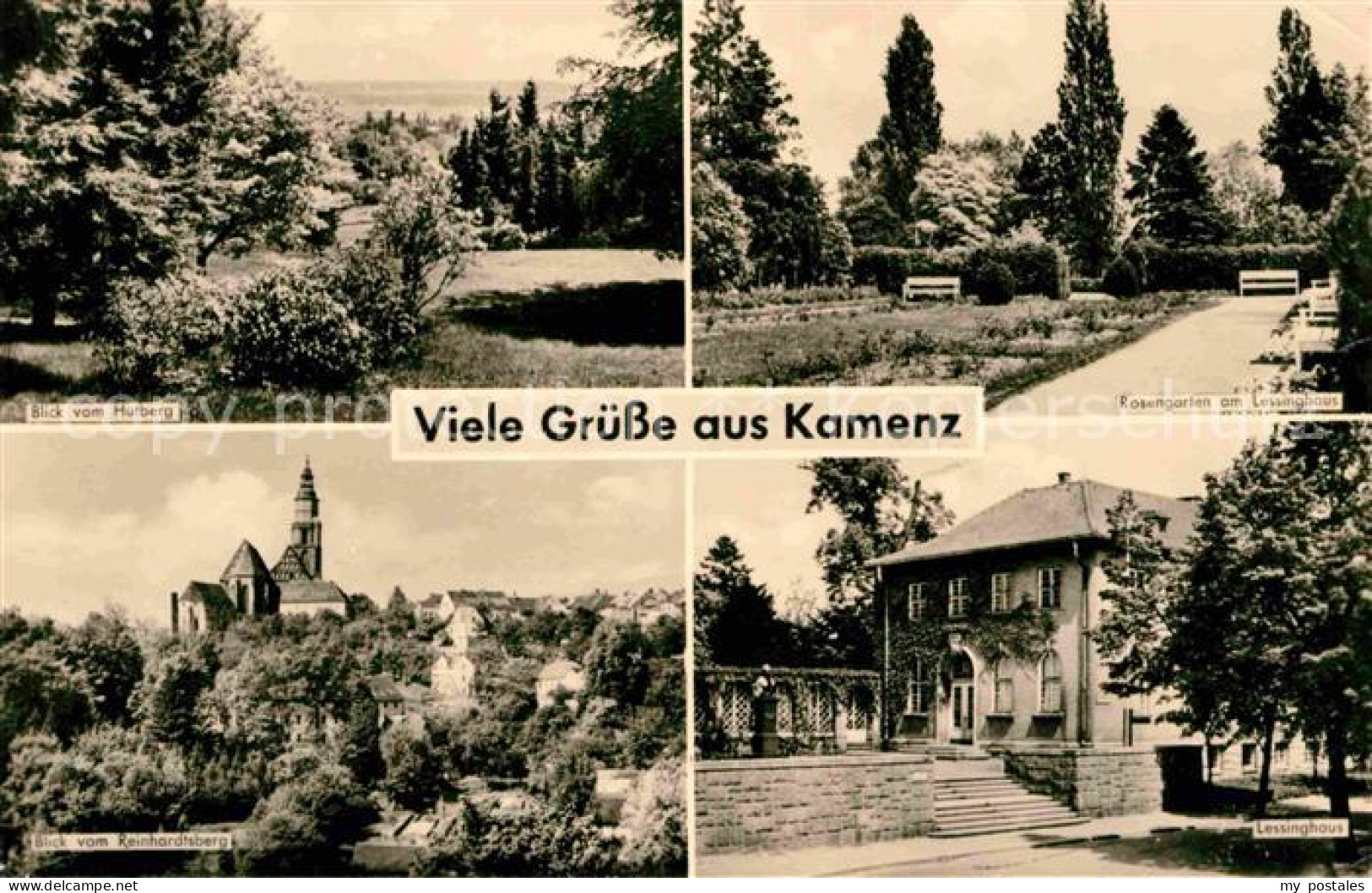 72699705 Kamenz Sachsen Rosengarten Am Lessinghaus Blick Vom Rheinhardsberg Hutb - Kamenz