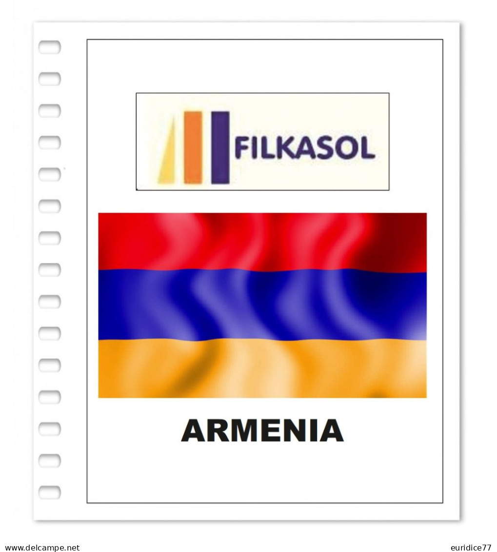 Suplemento Filkasol Armenia 2022 - Ilustrado Color Album 15 Anillas (270x295) SIN MONTAR - Pré-Imprimés