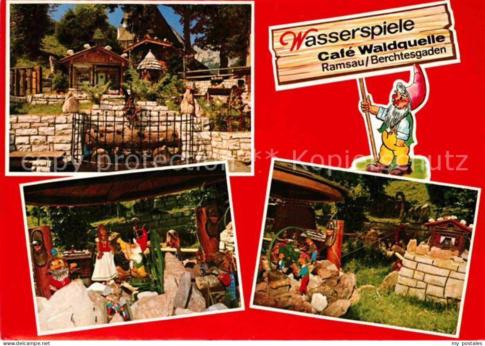 72699100 Ramsau Berchtesgaden Wasserspiele Cafe Waldquelle Zwergengarten Ramsau  - Berchtesgaden