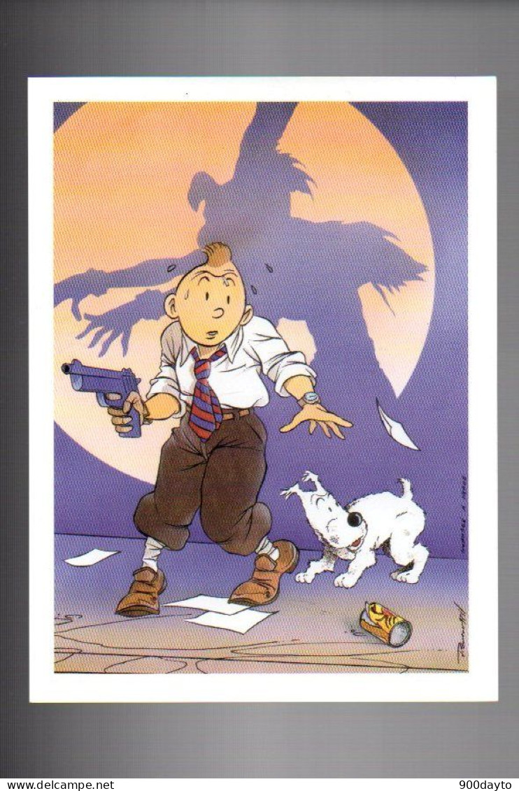 TINTIN. Carton (carte Postale?) (Illustration Somon). - Comicfiguren