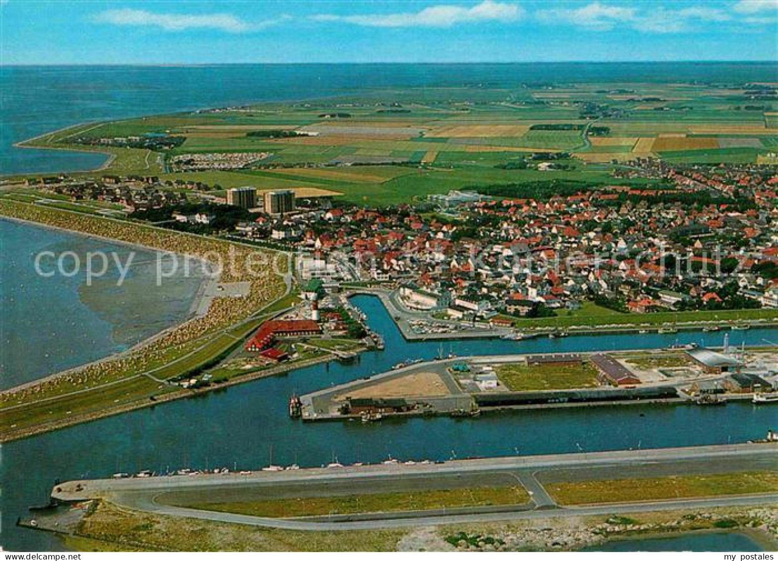 72698974 Buesum Nordseebad Hafen Luftaufnahme Buesum - Büsum