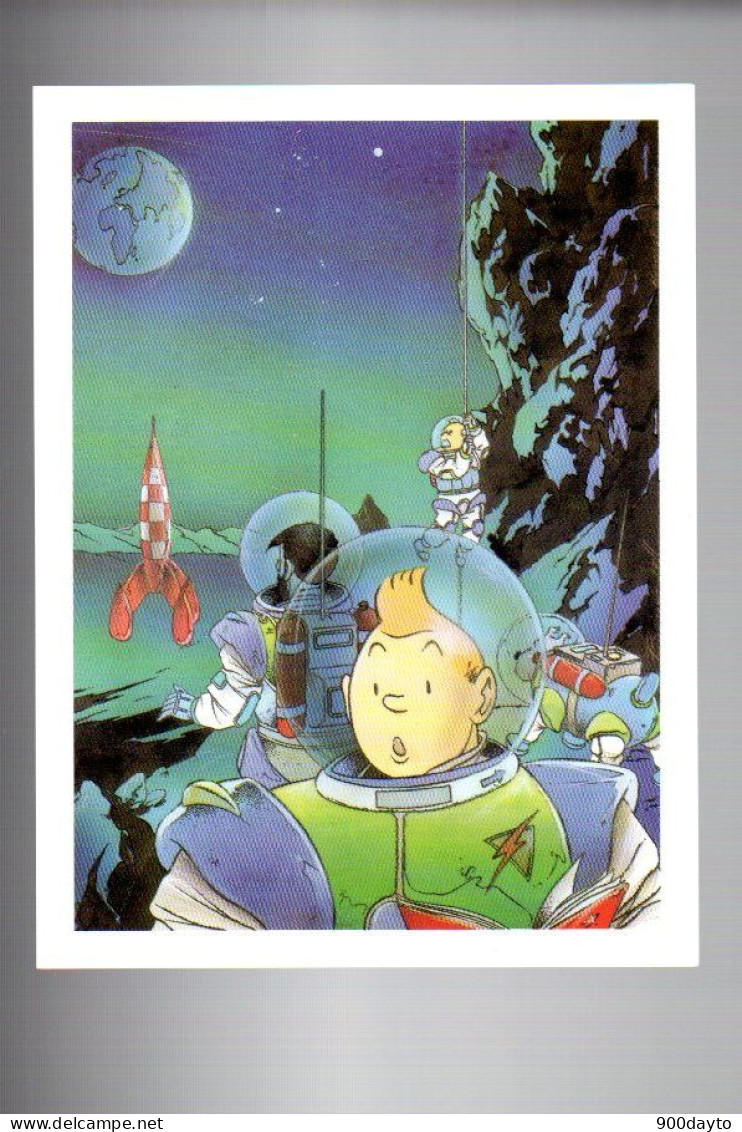 TINTIN. Carton (carte Postale?) (Illustration Somon). - Comics