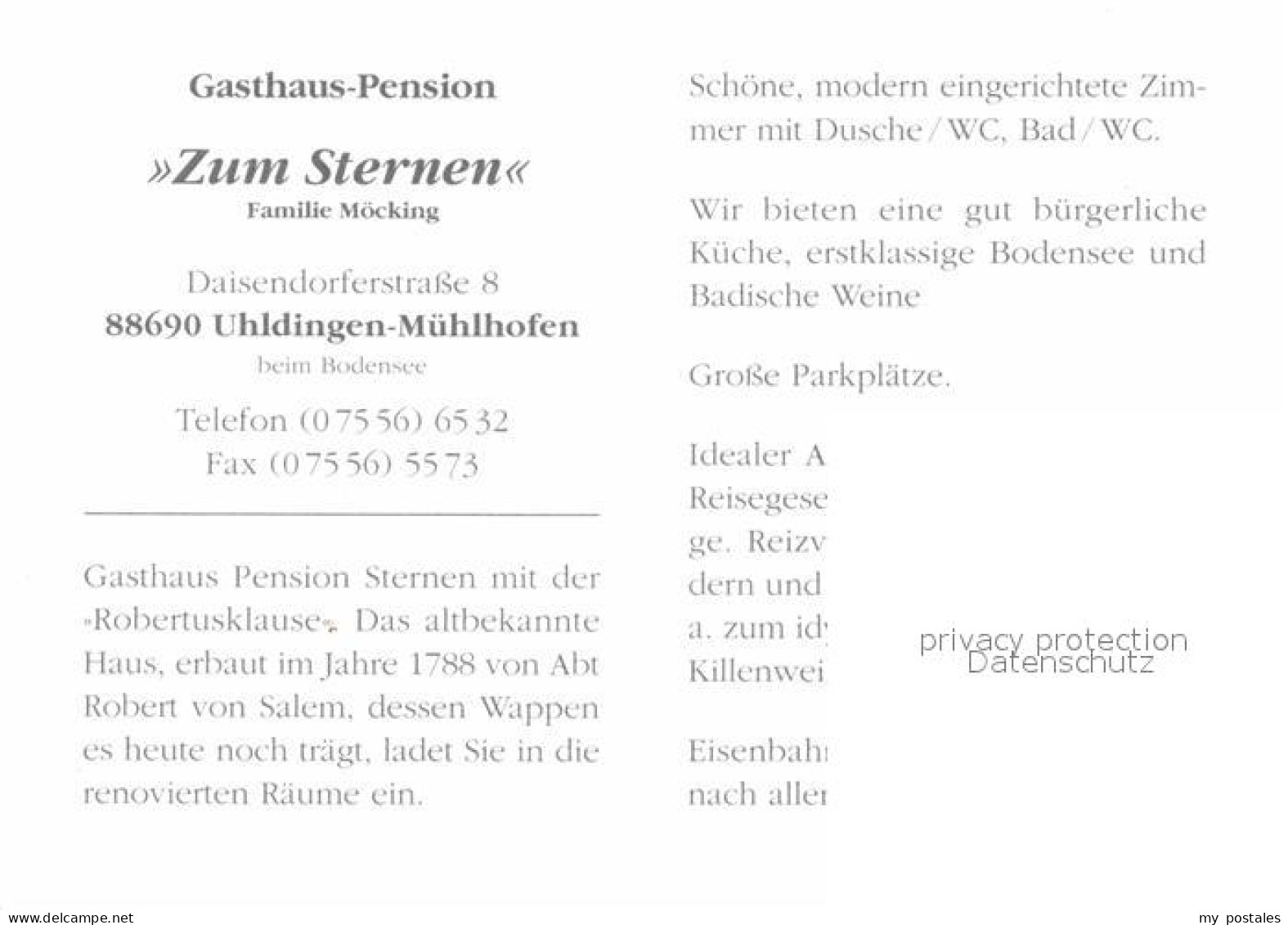 72698934 Uhldingen-Muehlhofen Gasthof Sternen Pension Uhldingen-Muehlhofen - Sonstige & Ohne Zuordnung
