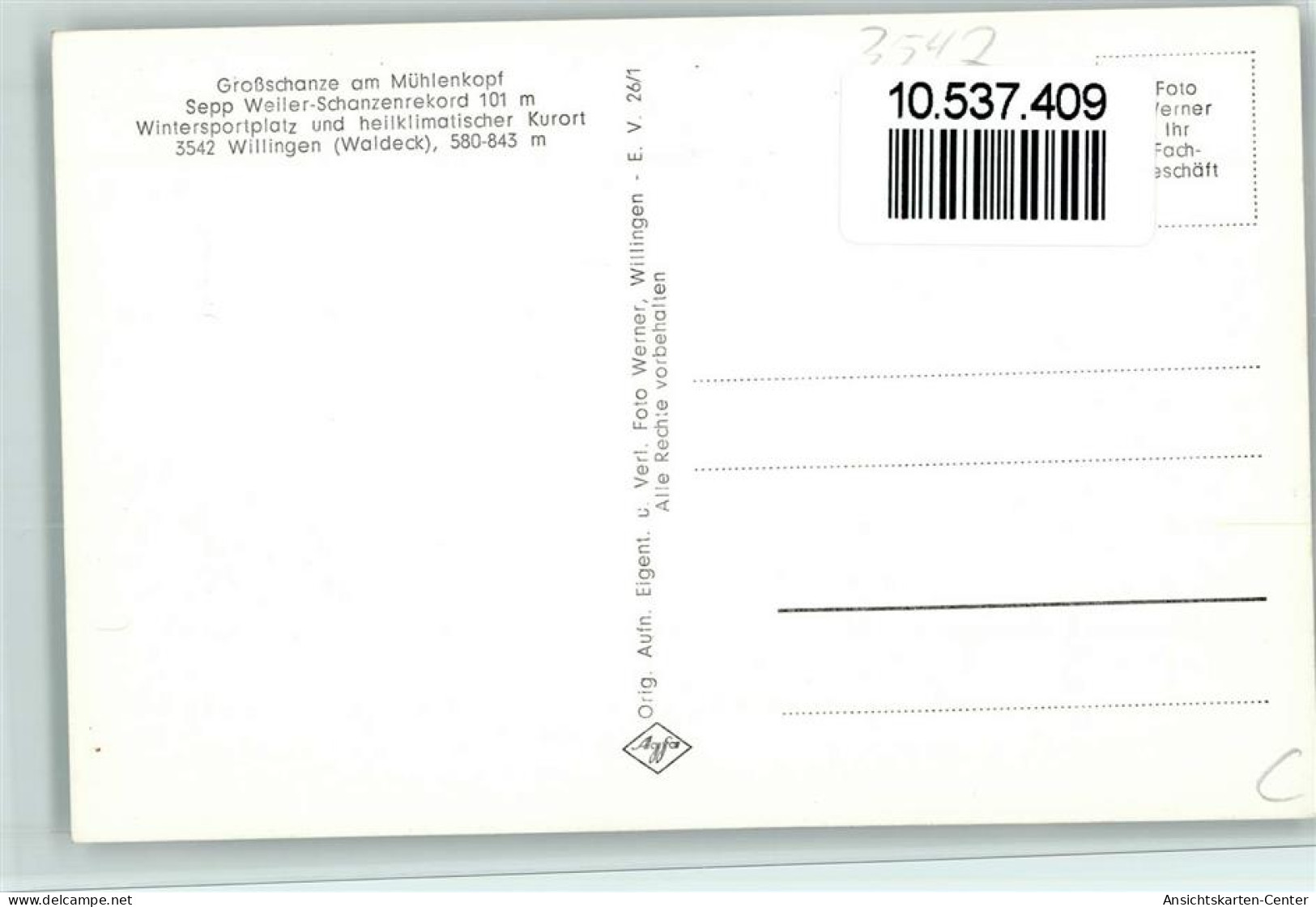 10537409 - Willingen (Upland) - Autres & Non Classés