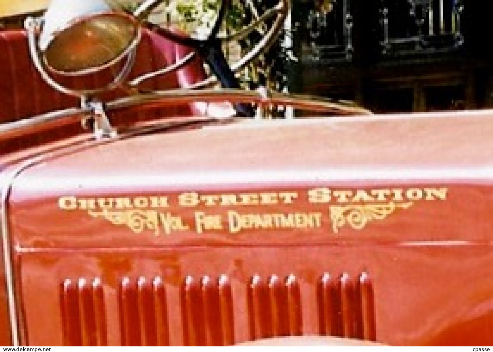 PHOTO Photographie Ancien Camion De Pompiers Américain "CHURCH STREET STATION" - Beroepen