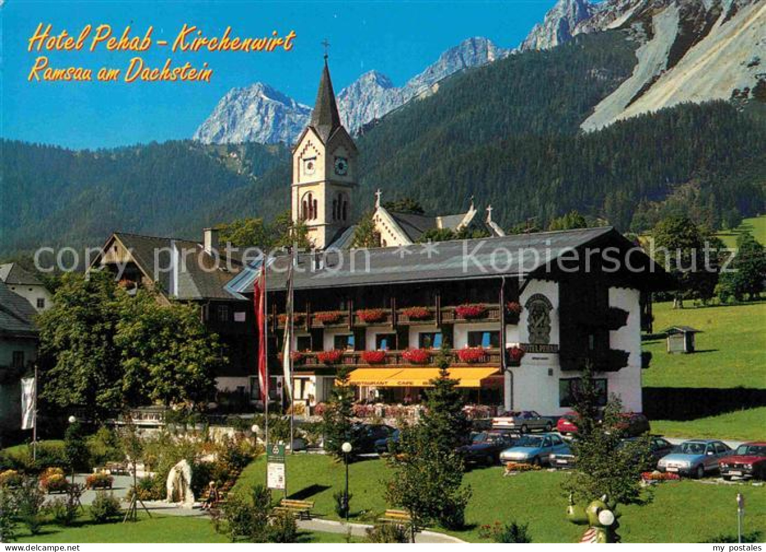72698830 Ramsau Dachstein Steiermark Hotel Pehab Kirchenwirt Kirche Dachsteingeb - Autres & Non Classés