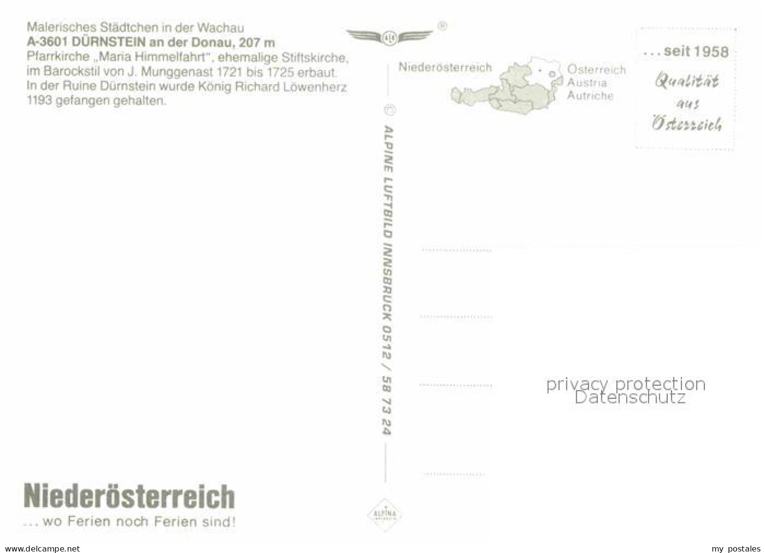 72698794 Duernstein Wachau Pfarrkirche Maria Himmelfahrt Ehemalige Stiftskirche  - Autres & Non Classés