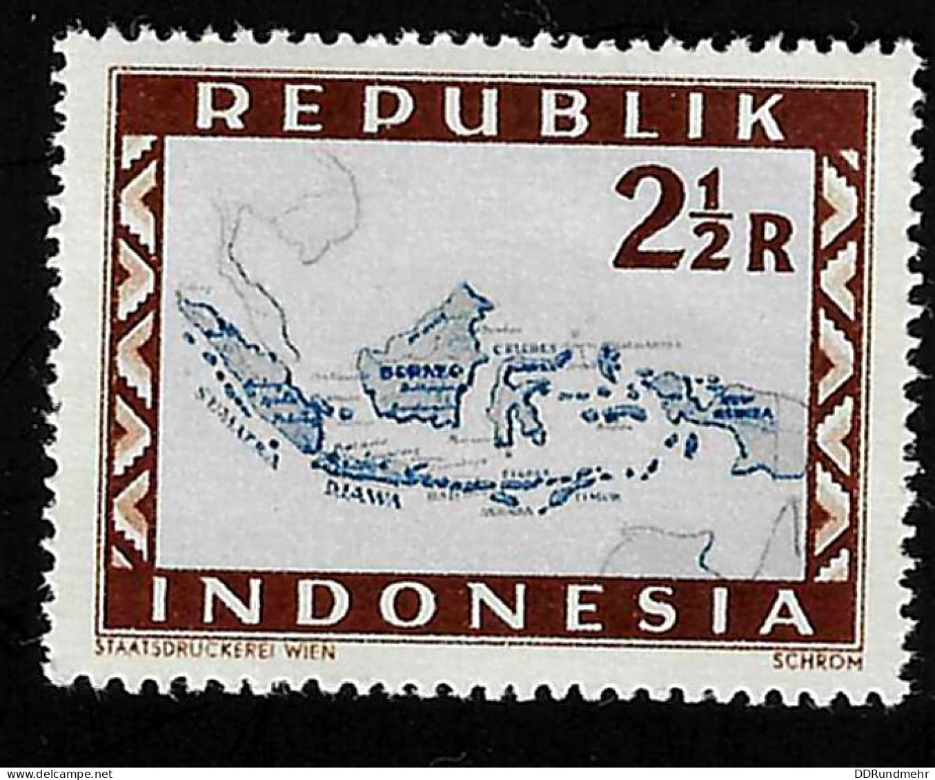 1949 Map  Michel ID L71 Stamp Number ID 50 Dai Nippon ID 10-21 Xx MNH - Indonesien