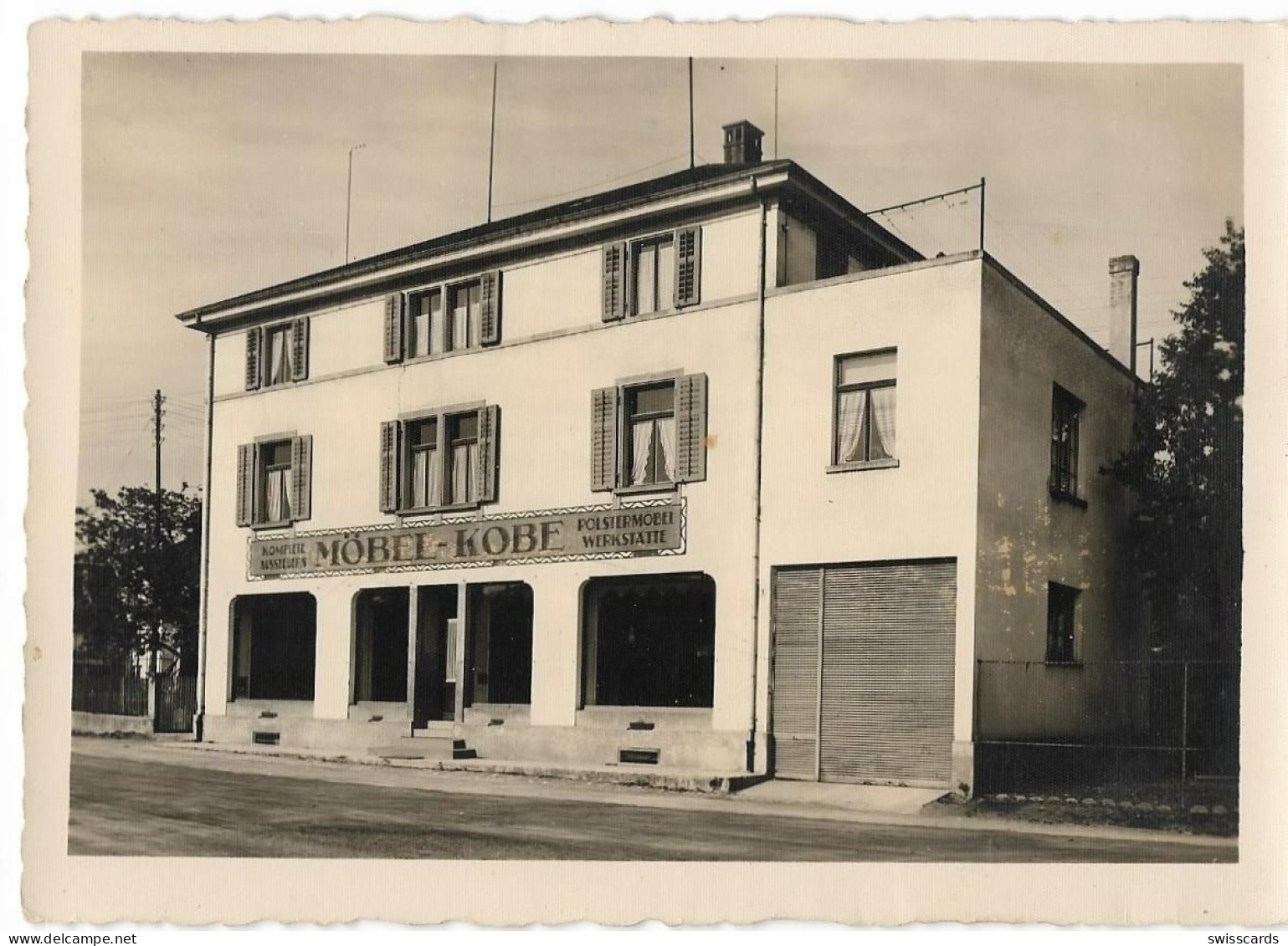 REINACH: Möbelhaus Kobe, Echt-Foto-AK ~1935 - Reinach