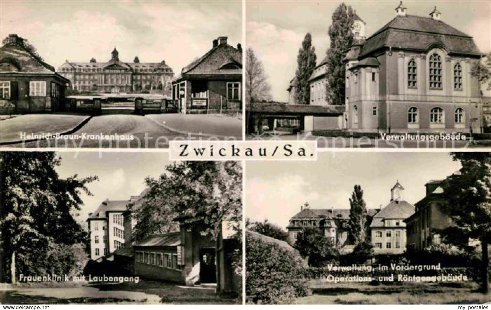 72698527 Zwickau Sachsen Verwaltungsgebaeude Heinrich-Braun-Krankenhaus Frauenkl - Zwickau