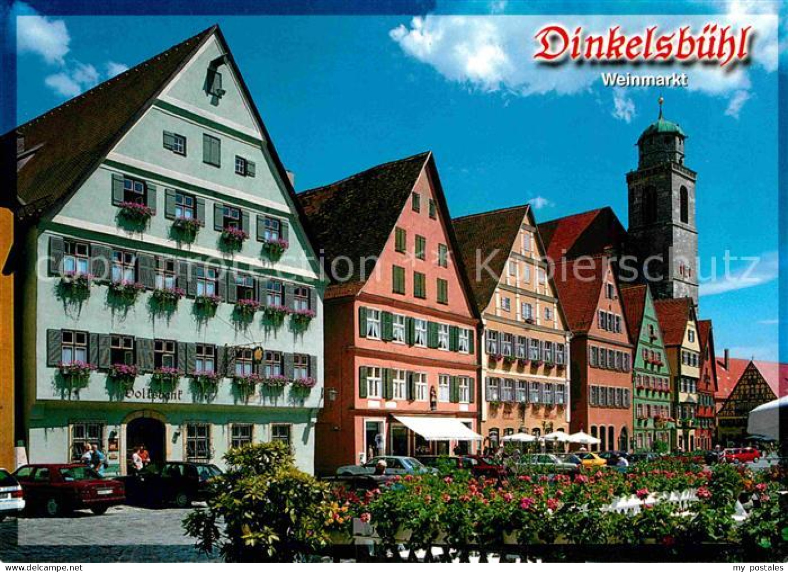 72698344 Dinkelsbuehl Weinmarkt Mit Kirche St Georg Dinkelsbuehl - Dinkelsbuehl