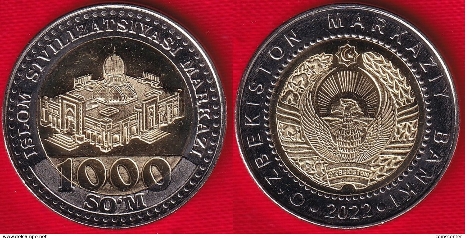 Uzbekistan 1000 Som 2022 BiMetallic UNC - Ouzbékistan