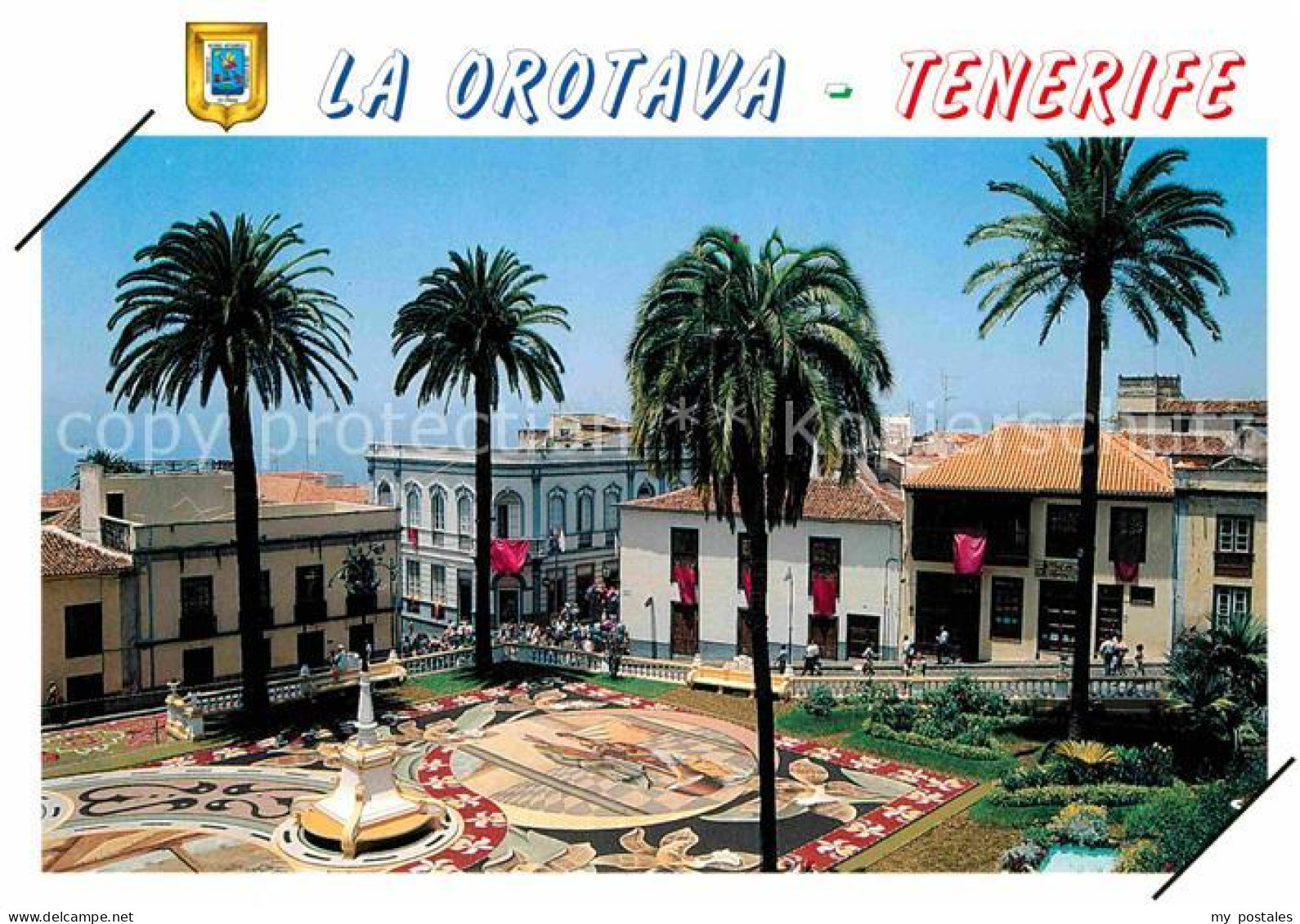 72698091 Orotava Tenerife Platz Denkmal Palmen Orotava Tenerife - Autres & Non Classés