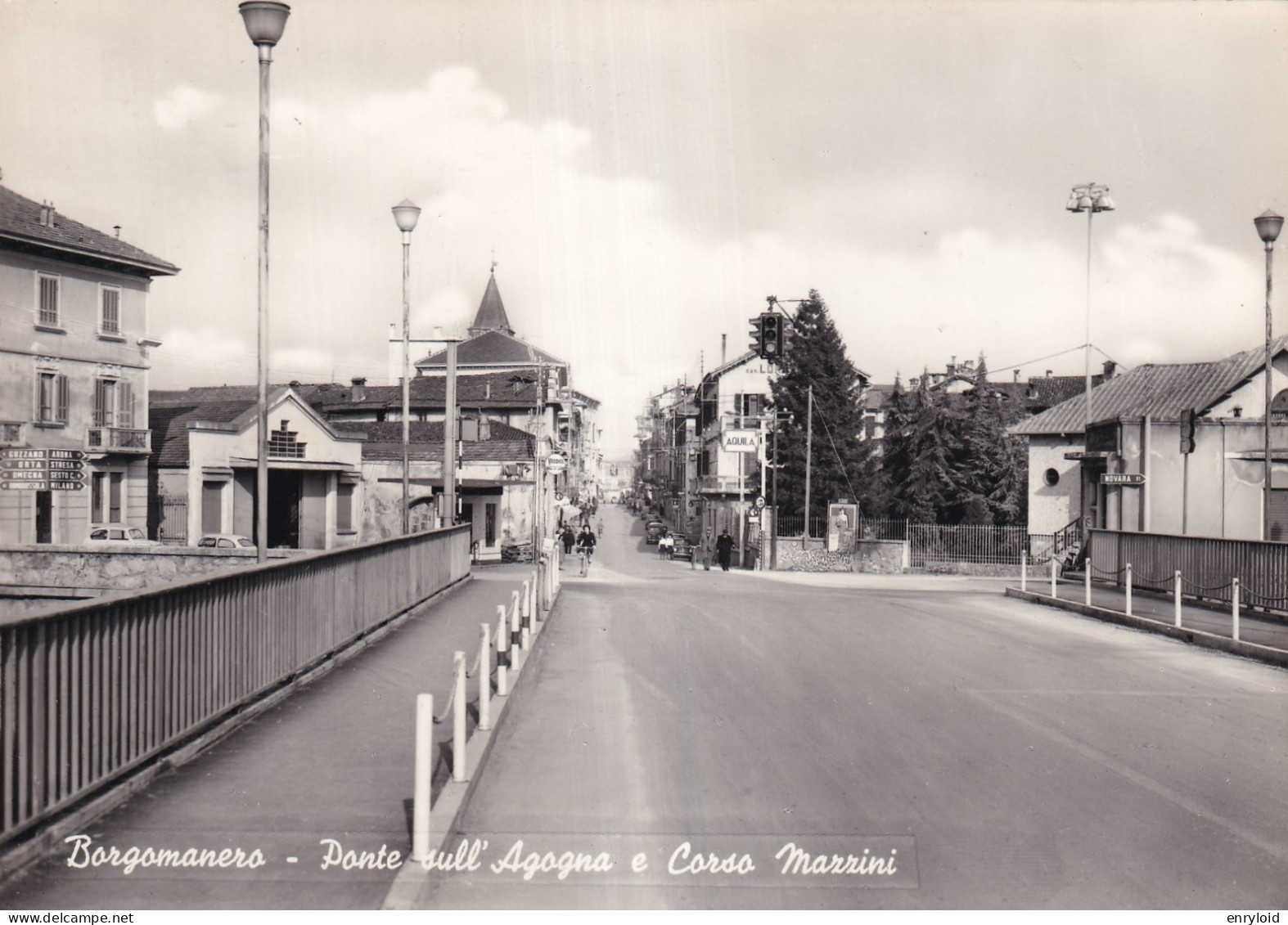 Borgomanero Ponte Sul Gogna E Corso Mazzini - Sonstige & Ohne Zuordnung