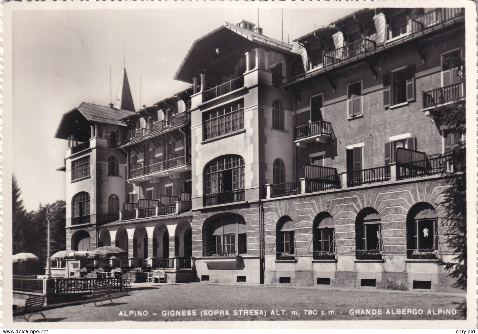 Alpino Gignese Sopra Stresa Grande Albergo Alpino - Autres & Non Classés