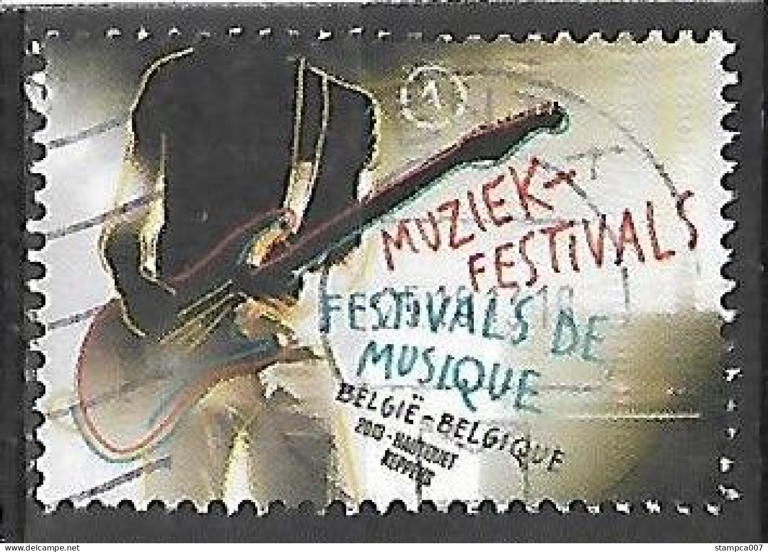 OCB Nr 4357 Muziek Music Guitar Musique  - Centrale Stempel - Used Stamps