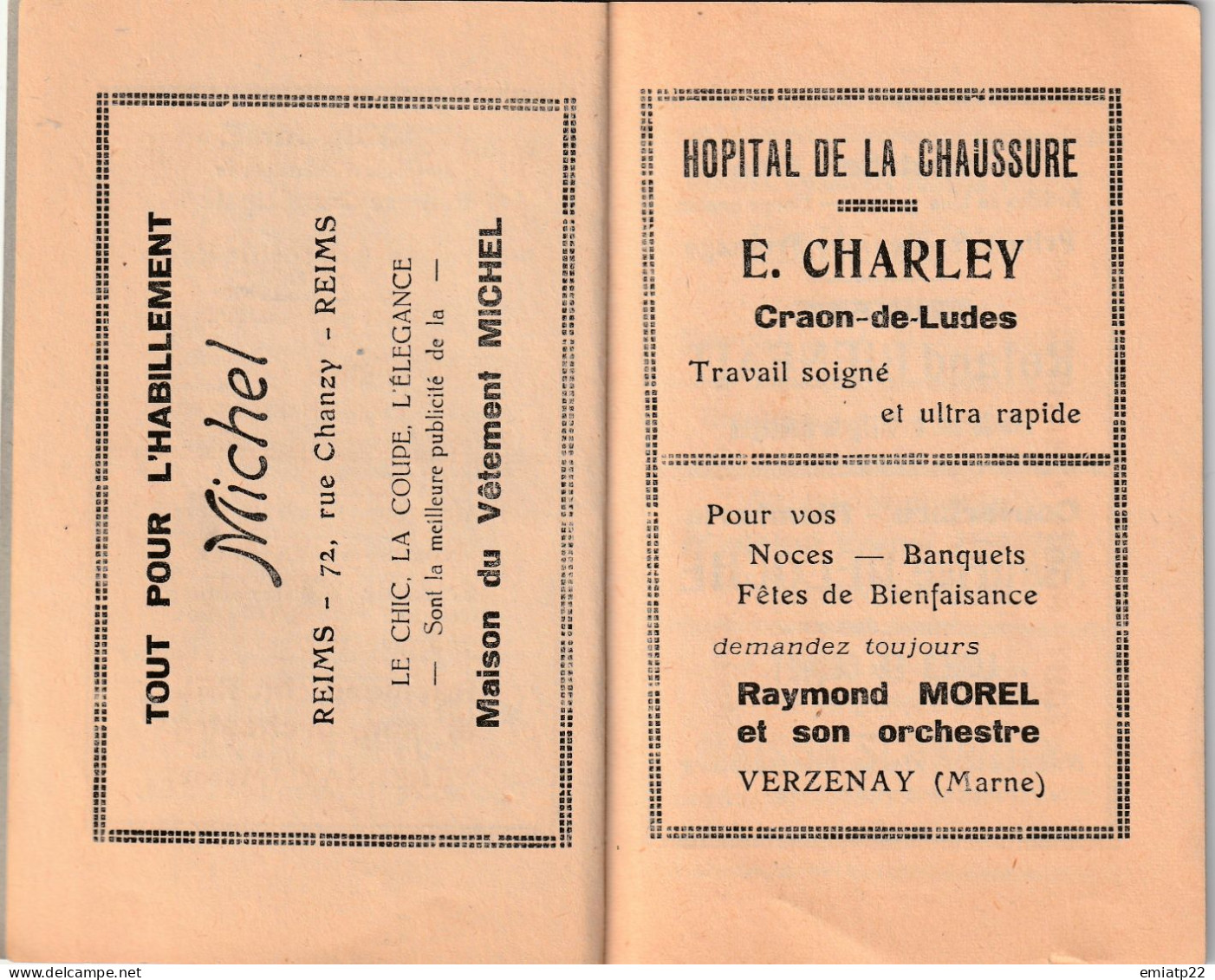 LUDES  Programme Et Carnet De Bal Fête Patronale 1946 - Autres & Non Classés