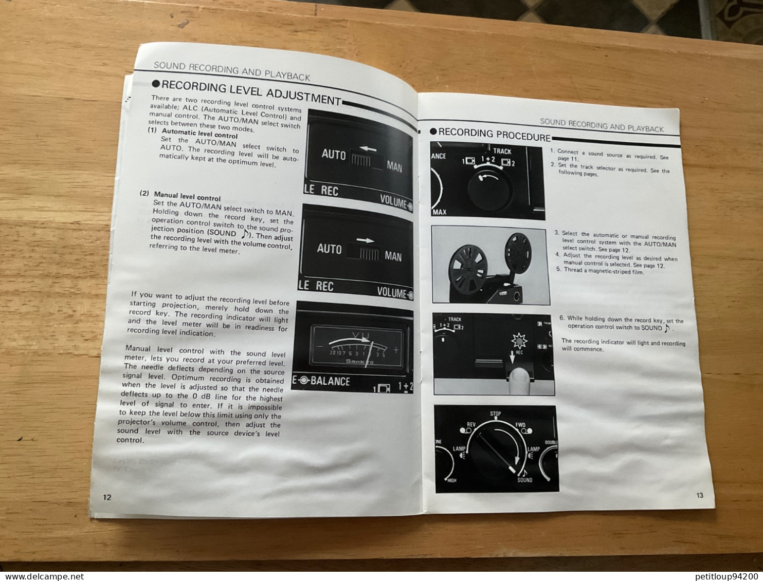 SOUND PROJECTOR Instruction Manuel SANKYO Sound-502/702