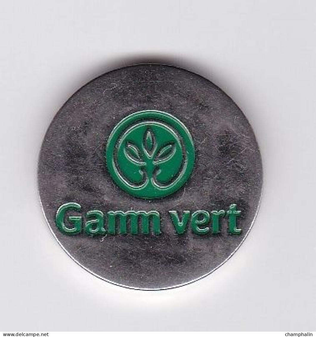 Jeton De Caddie En Métal - Gamm Vert - Grande Surface De Jardinage - Jardinerie - Magasin - Trolley Token/Shopping Trolley Chip