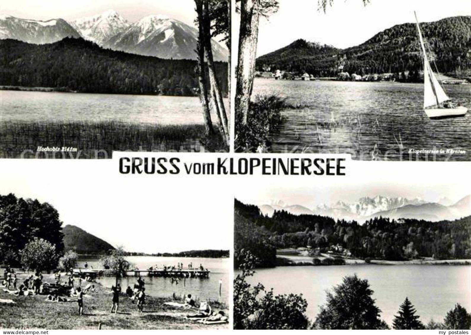 72697794 Klopeinersee Segelboot Hochobir Strand  Sankt Kanzian Am Klopeiner See - Sonstige & Ohne Zuordnung