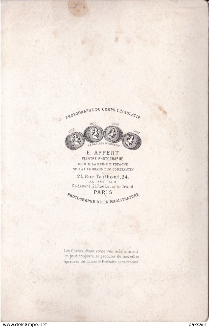 2 Cartes De Cabinet Par Photographe Appert Exécution De Monseigneur Darboy Archevêque De Paris Pendant La Commune 1871 - Anciennes (Av. 1900)