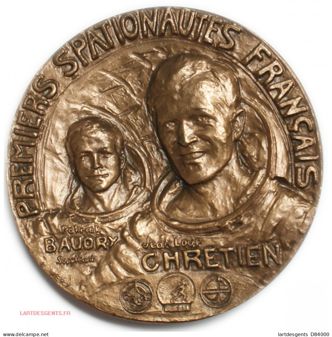 Médaille Premiers Spationautes Français, Mission Franco Soviétique,lartdesgents - Monarchia / Nobiltà