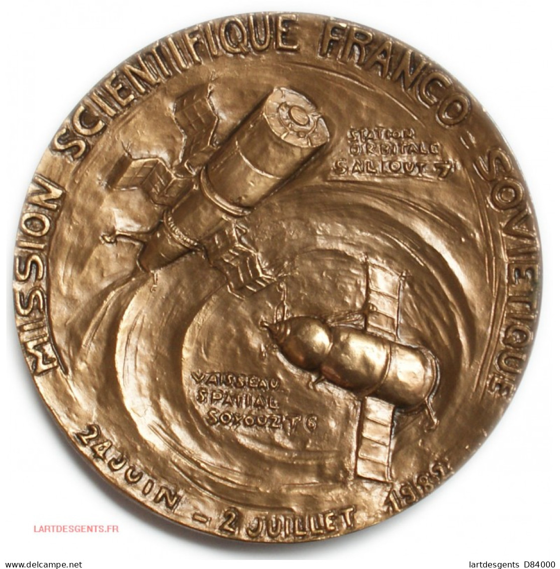 Médaille Premiers Spationautes Français, Mission Franco Soviétique,lartdesgents - Monarchia / Nobiltà