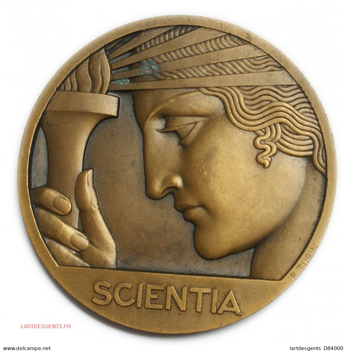 Médaille SCIENTIA 4ème Cent. De La Fondation Du Collège De France 1930, Lartdesgents - Royaux / De Noblesse