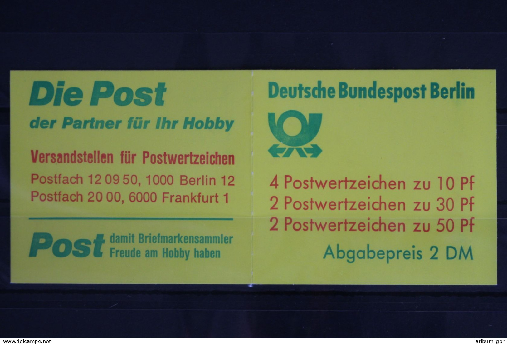 Berlin MH 11 D C OZ Postfrisch Markenheftchen #FY340 - Carnets