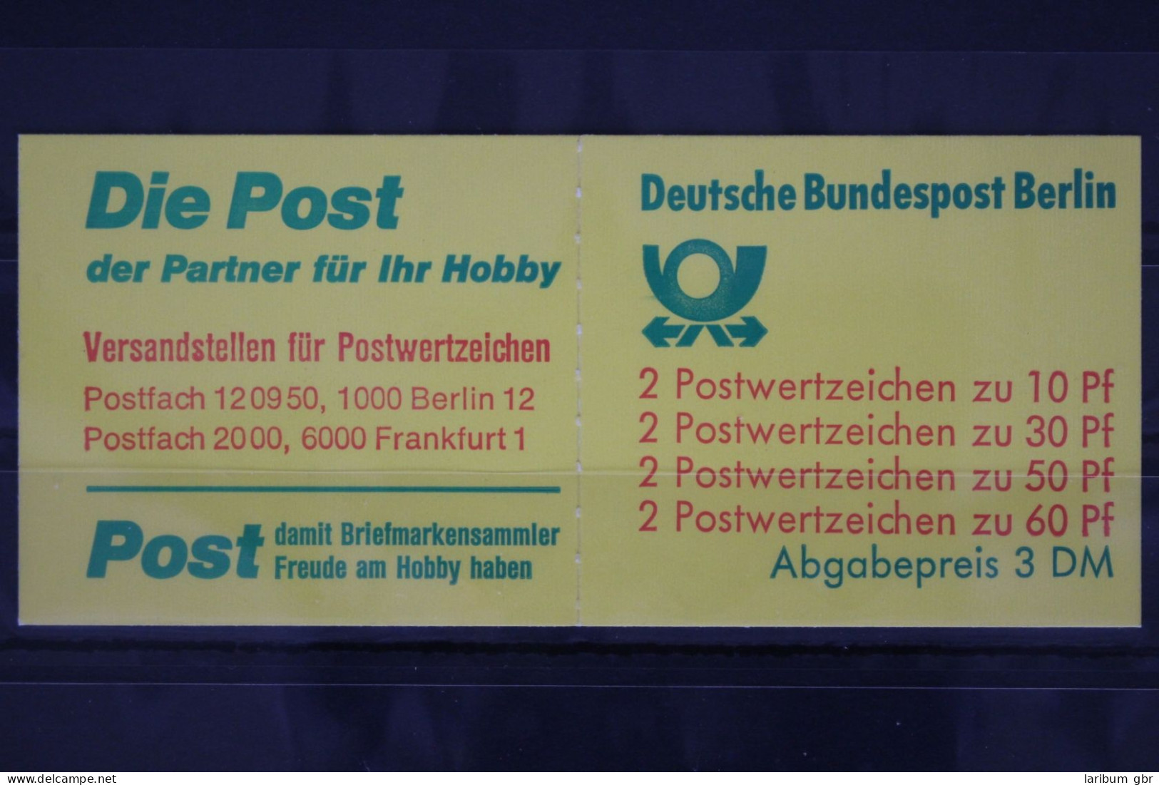 Berlin MH 12 Cb OZ Gestempelt Markenheftchen #FY287 - Postzegelboekjes