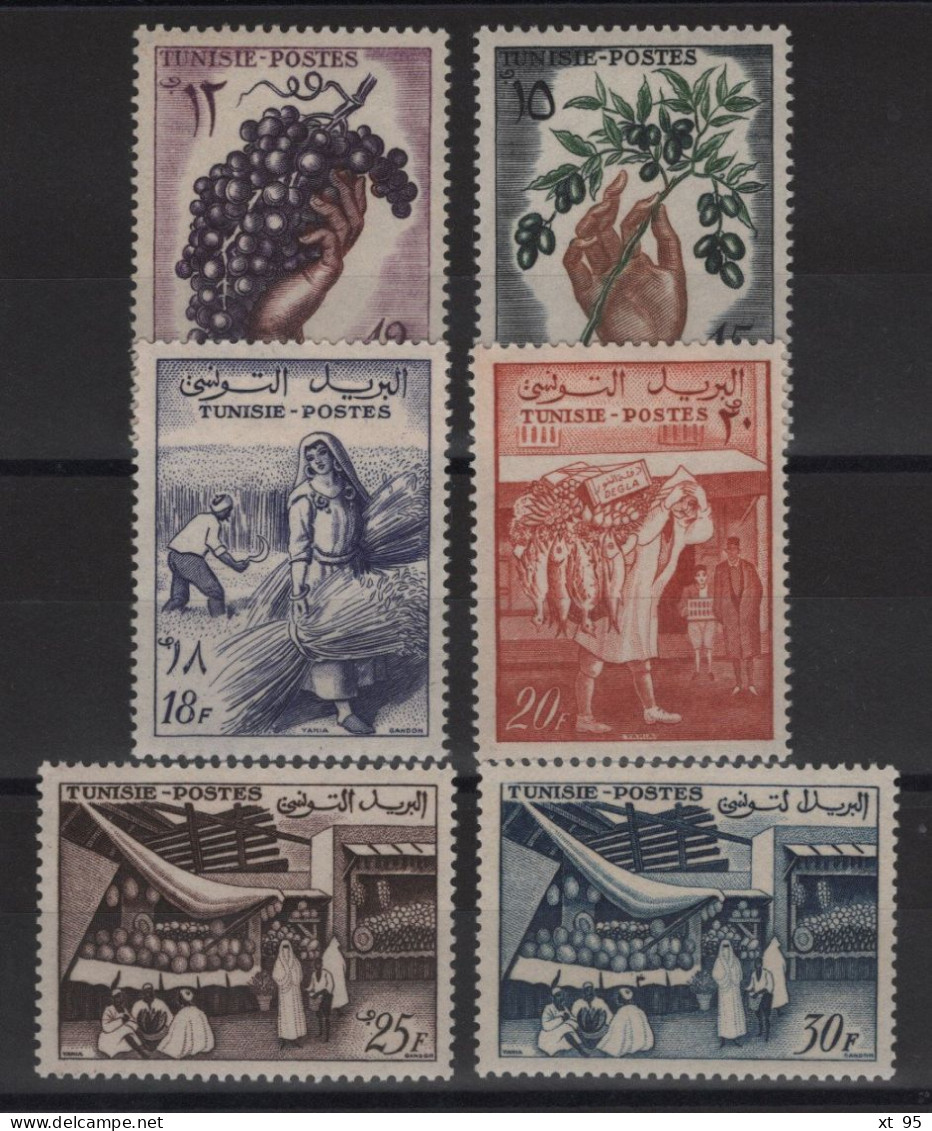 Tunisie - N°428 à 433 - ** Neufs Sans Charniere - Cote 9€ - Tunisie (1956-...)