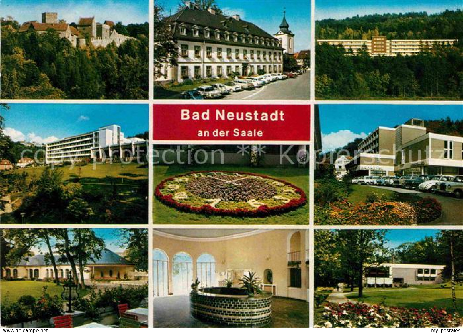 72697583 Bad Neustadt Teilansichten Kurort Blumenuhr Kurhaus Quelle Kurpark Bad  - Sonstige & Ohne Zuordnung