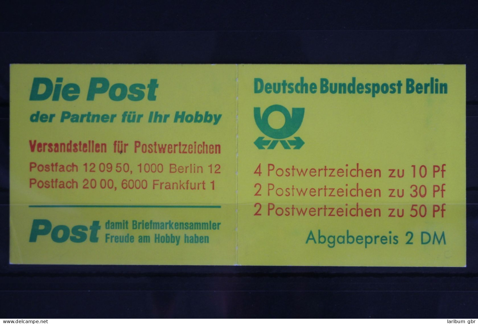 Berlin MH 11 D C OZ Postfrisch Markenheftchen #FY341 - Carnets