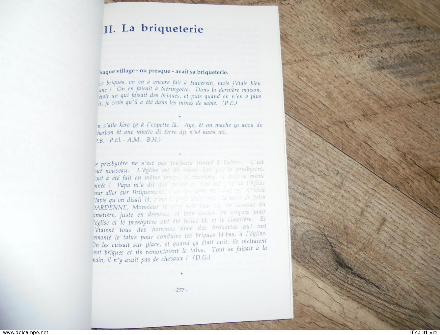 DES GENS D'ICI RACONTENT T1 Briquemont Haversin Forzée Montgauthier Buissonville Haid Briqueterie Brasserie Serinchamps