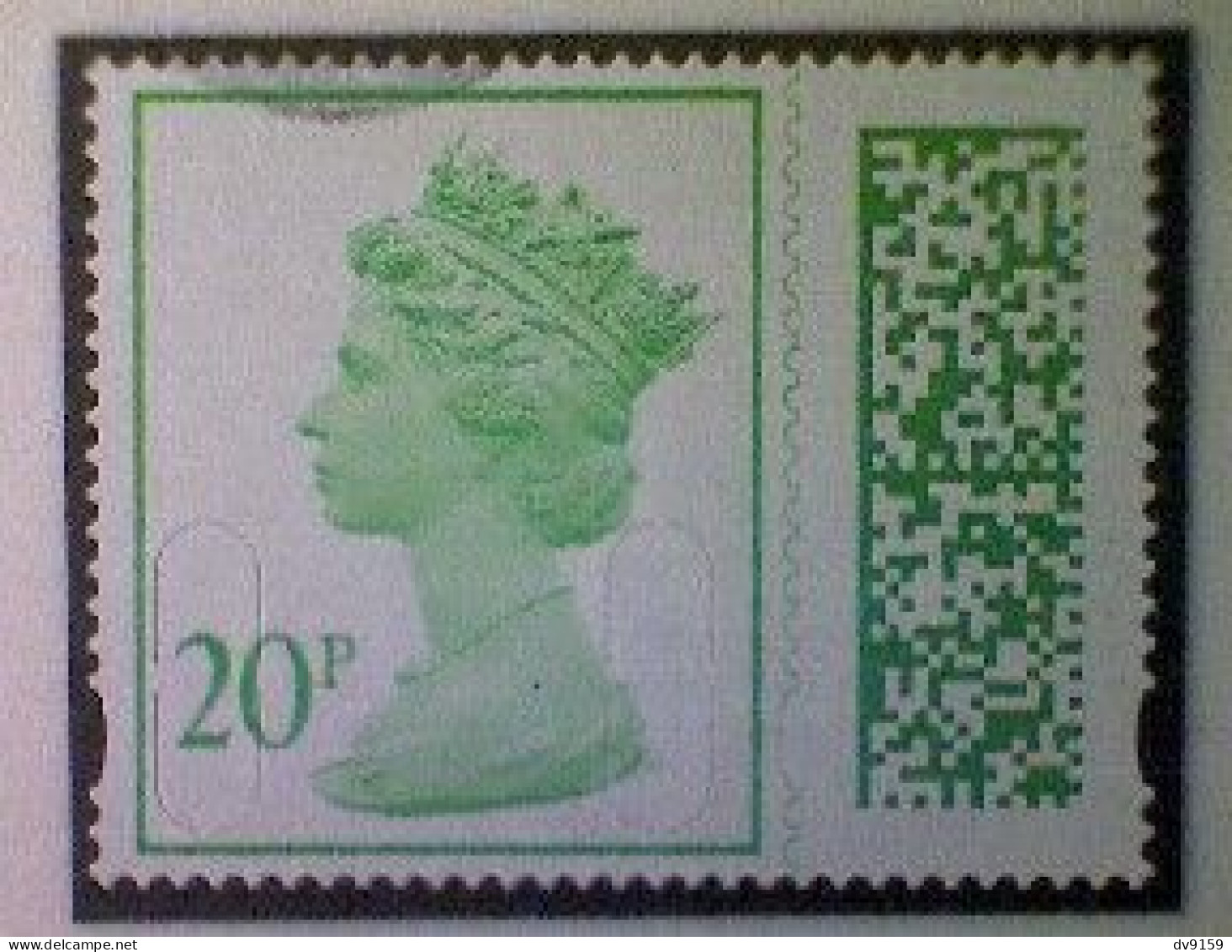 Great Britain, Scott MH509, Used (o), 2022 Machin, Queen Elizabeth II, 20p, Bright Yellow Green - Machin-Ausgaben