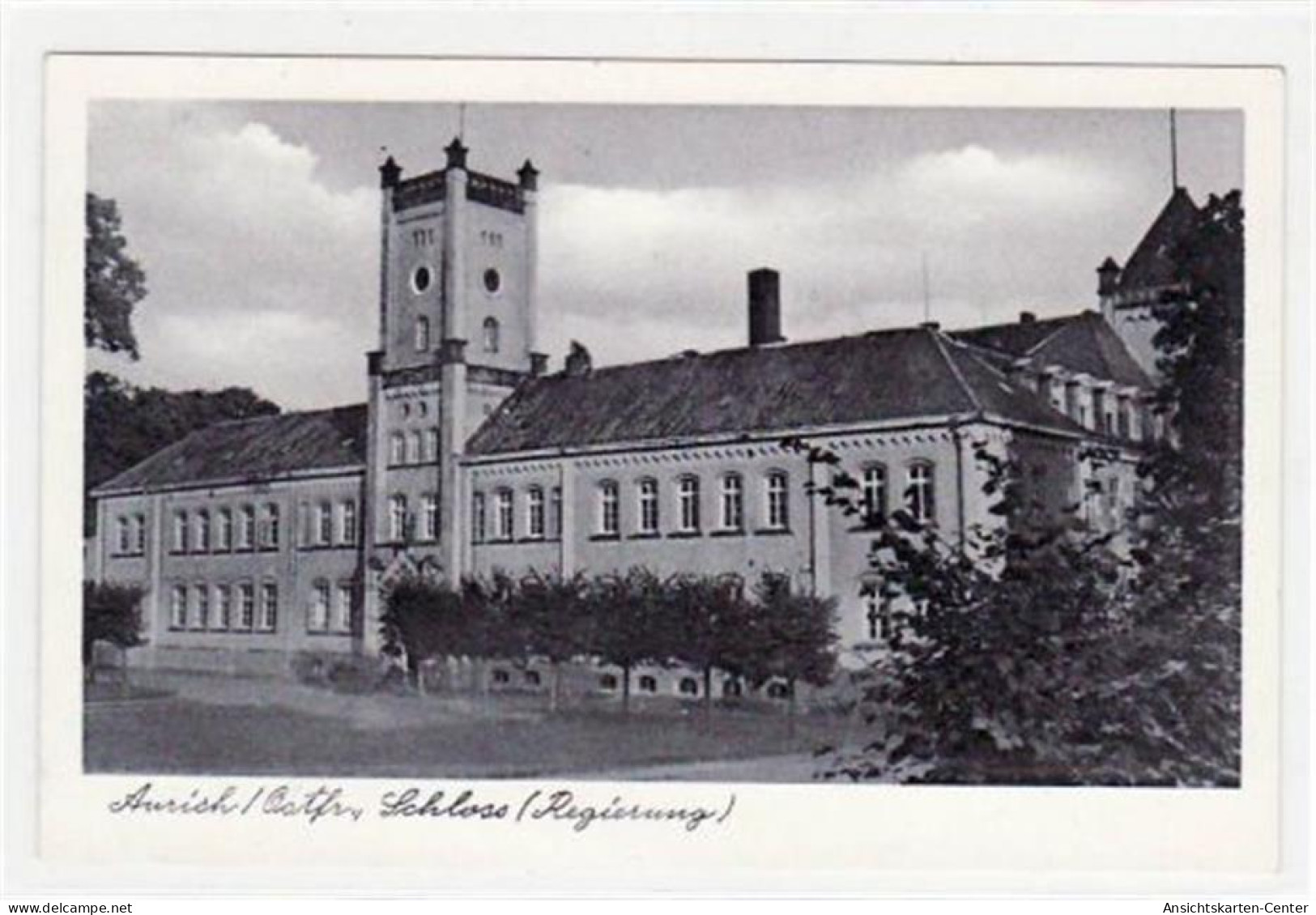 39074609 - Aurich Mit Schloss ( Regierung ). Ungelaufen Nachkriegskarte. Gute Erhaltung. - Other & Unclassified