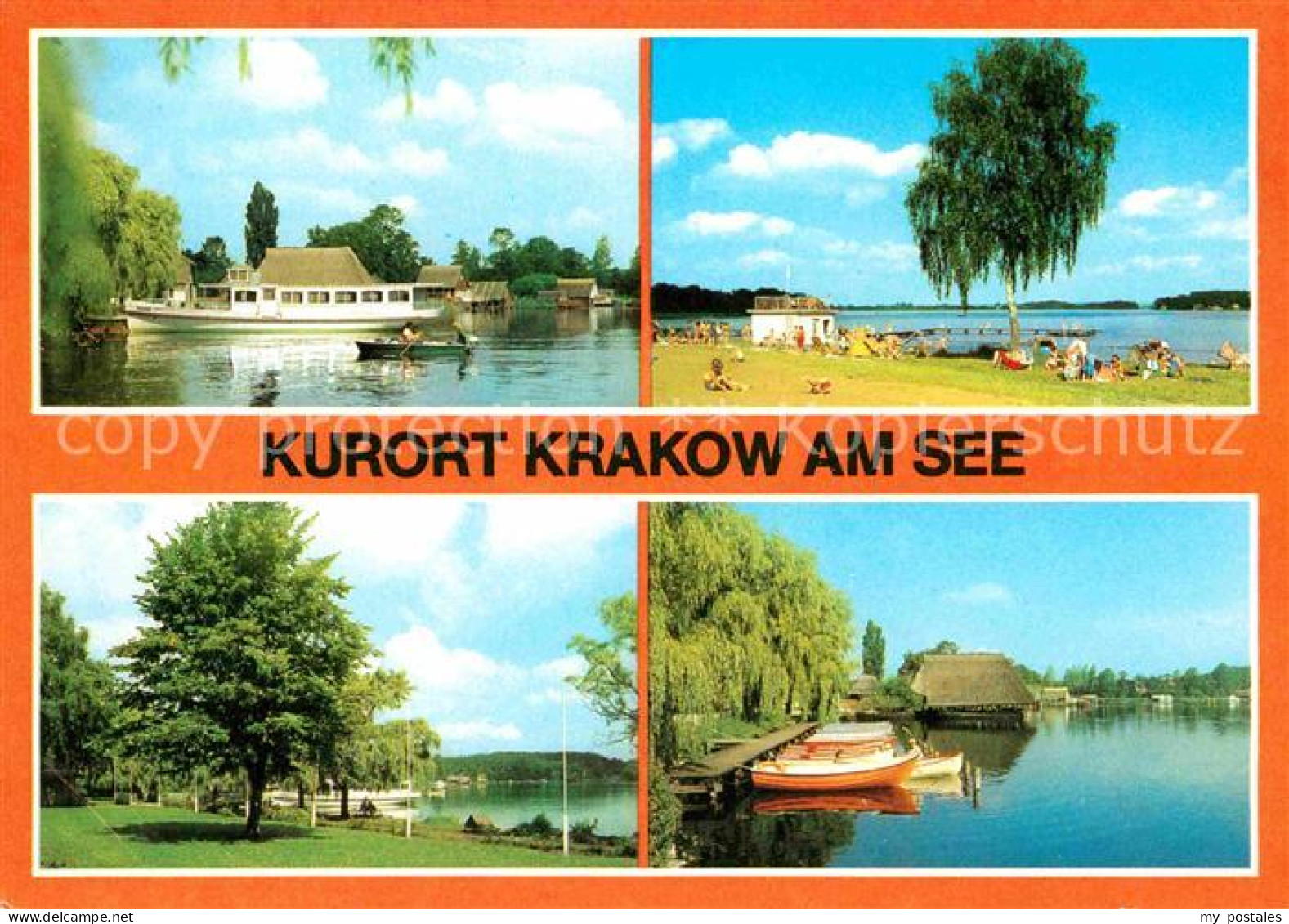 72697523 Krakow See Am See Badestrand Zeltplatz Promenade Bootsliegeplatz Krakow - Sonstige & Ohne Zuordnung