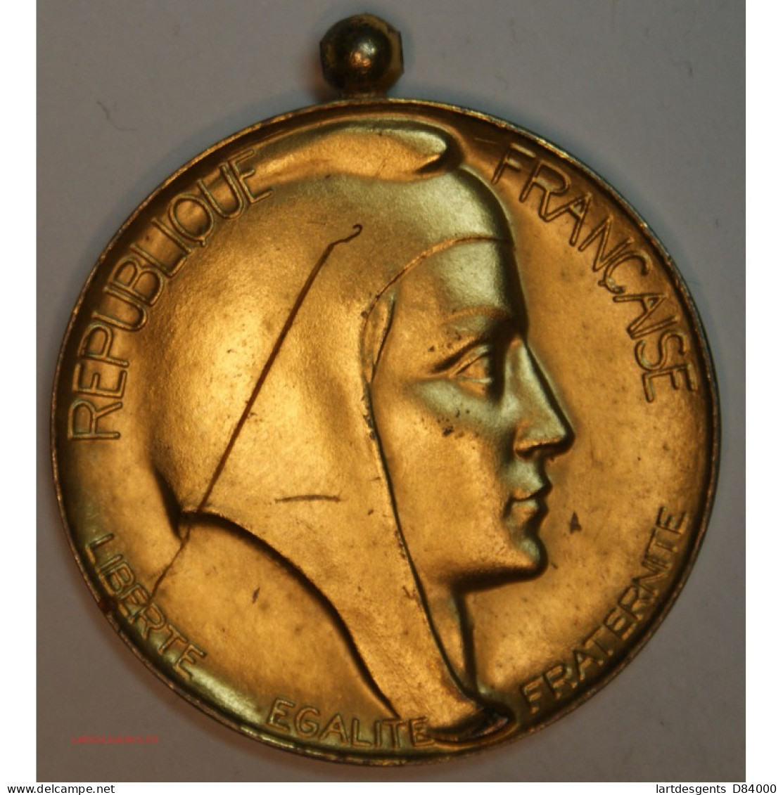 Médaille Argent Doré, Marianne - Sté Industrielle De L'est Année 30 - Royal / Of Nobility