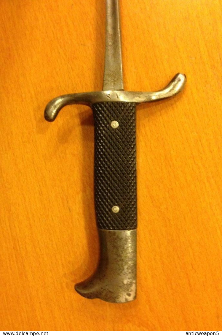 Allemagne. Une épée Sans Fente Pour Attacher à Un Fusil Et Avec Une Lame Fine. Vers 1869 (T204) - Armes Blanches