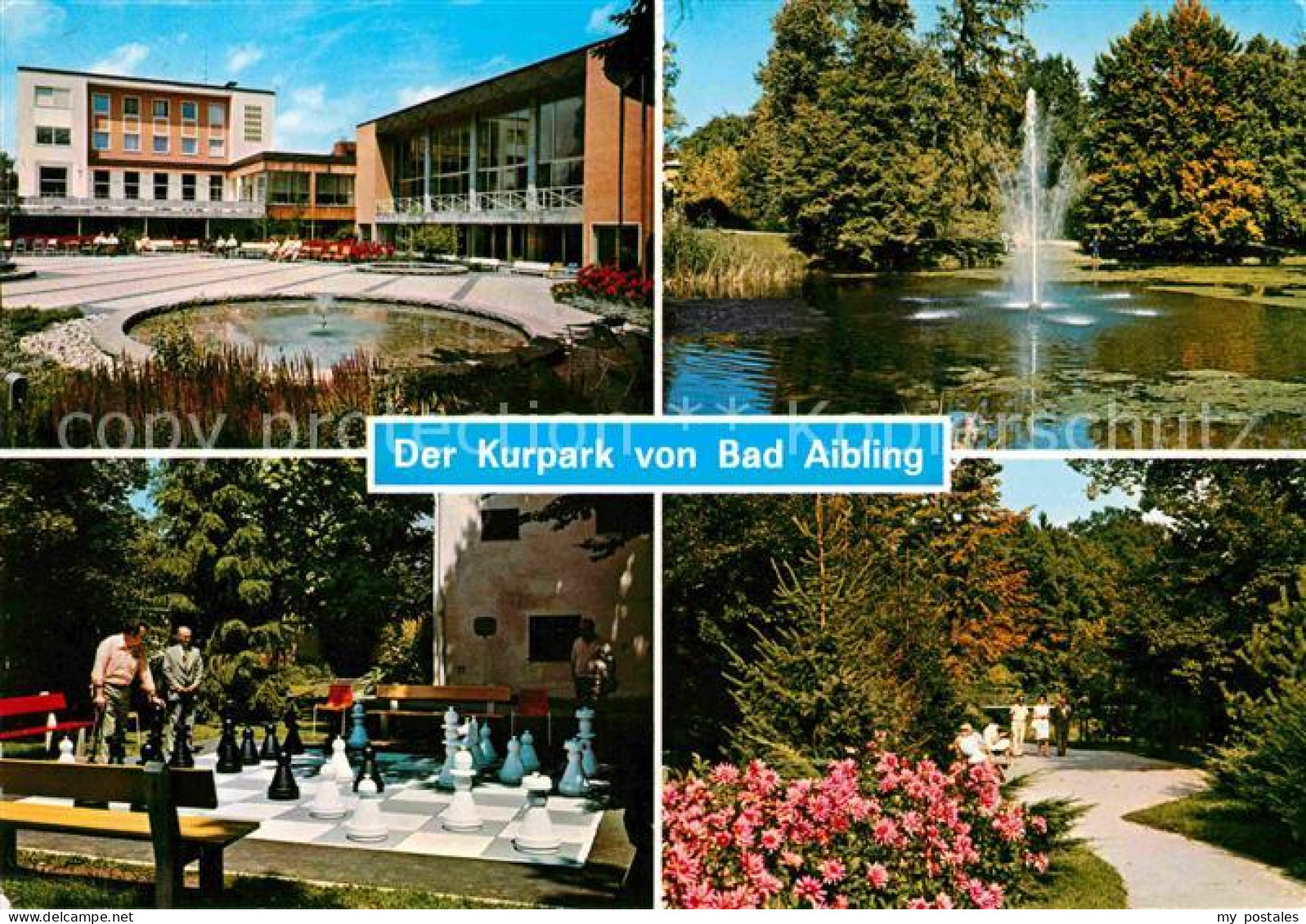 72697365 Bad Aibling Kurpark Fontaene Gartenschach Bad Aibling - Bad Aibling
